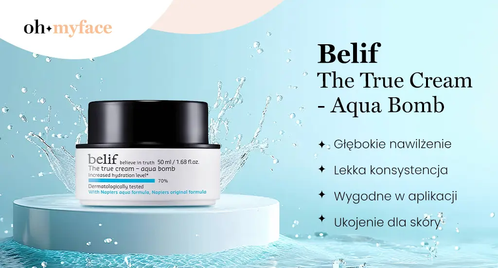 Infografika - Belif The True Cream Aqua Bom