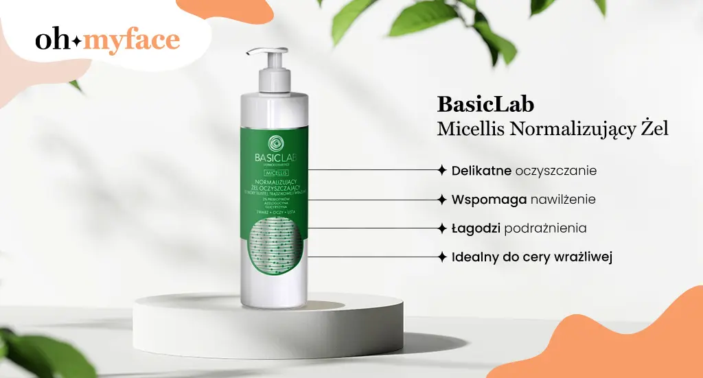 Infografika - BasicLab Micellis Normalizujący Żel Oczyszczający