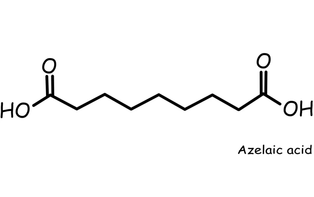 Wzór chemiczny kwasu azelainowego