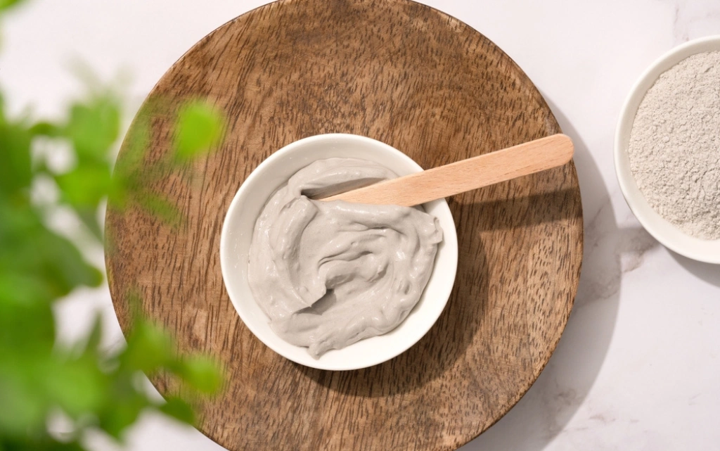 Domowa maseczka do twarzy z glinki bentonitowej