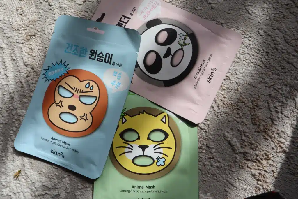 Skin79 Animal Mask Angry Cat, Dark Panda i Dry Monkey
